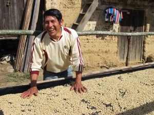 A grower from CECOVASA in Puno, Peru.